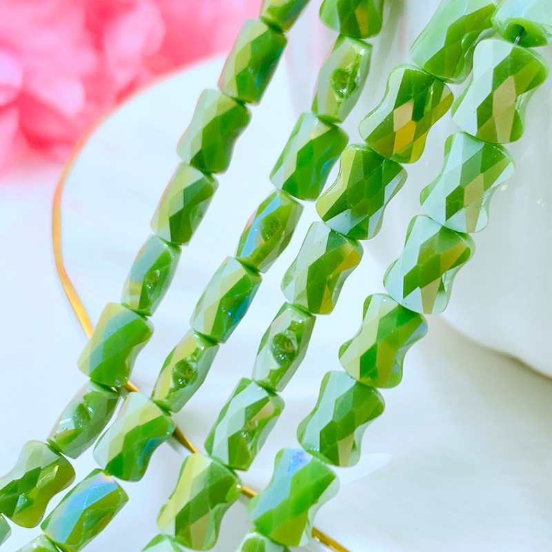 9:Olive green porcelain AB