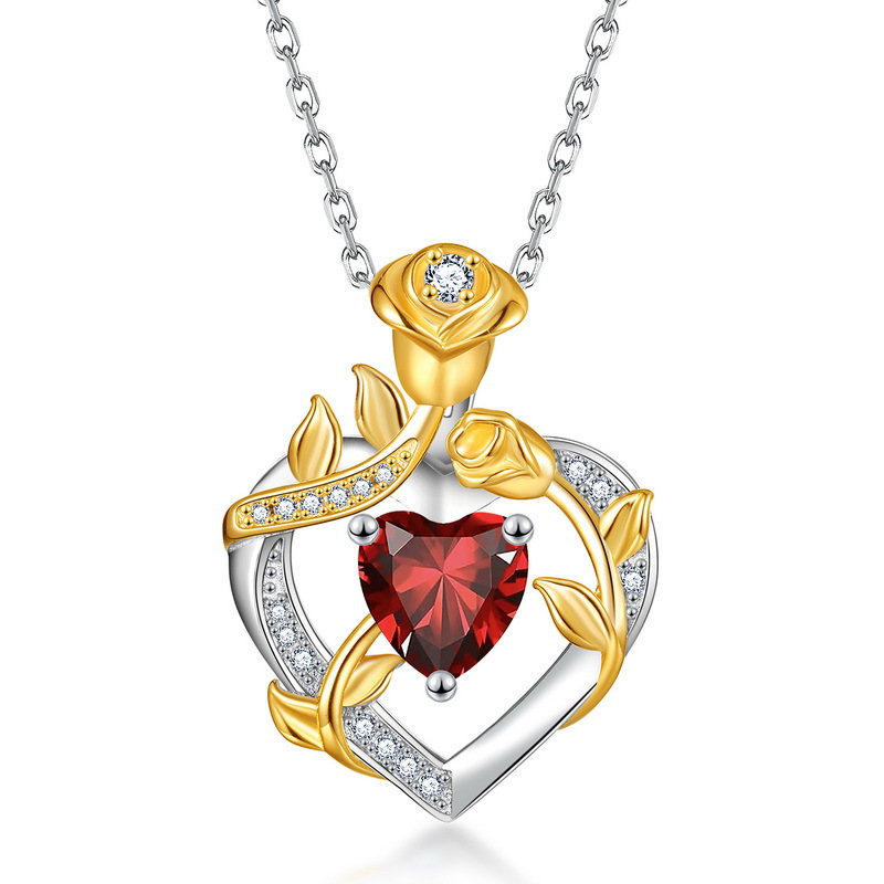 1:[pomegranate red zirconium] january|Chastity, sincerity, friendship, real
