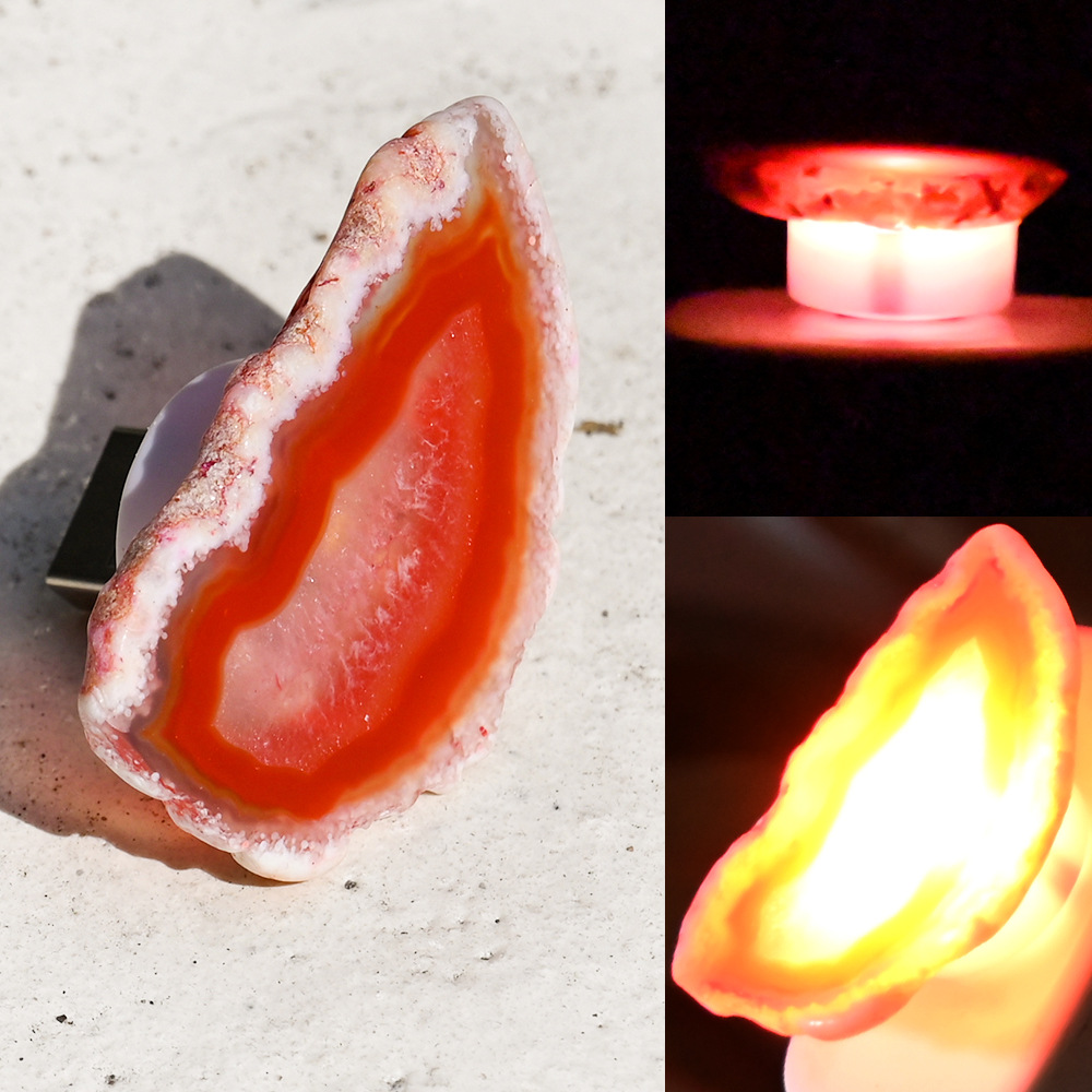 reddish orange agate
