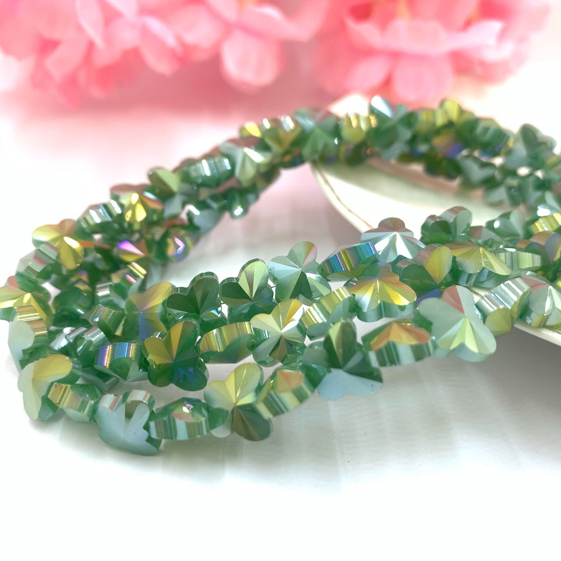 12:Emerald green jade color