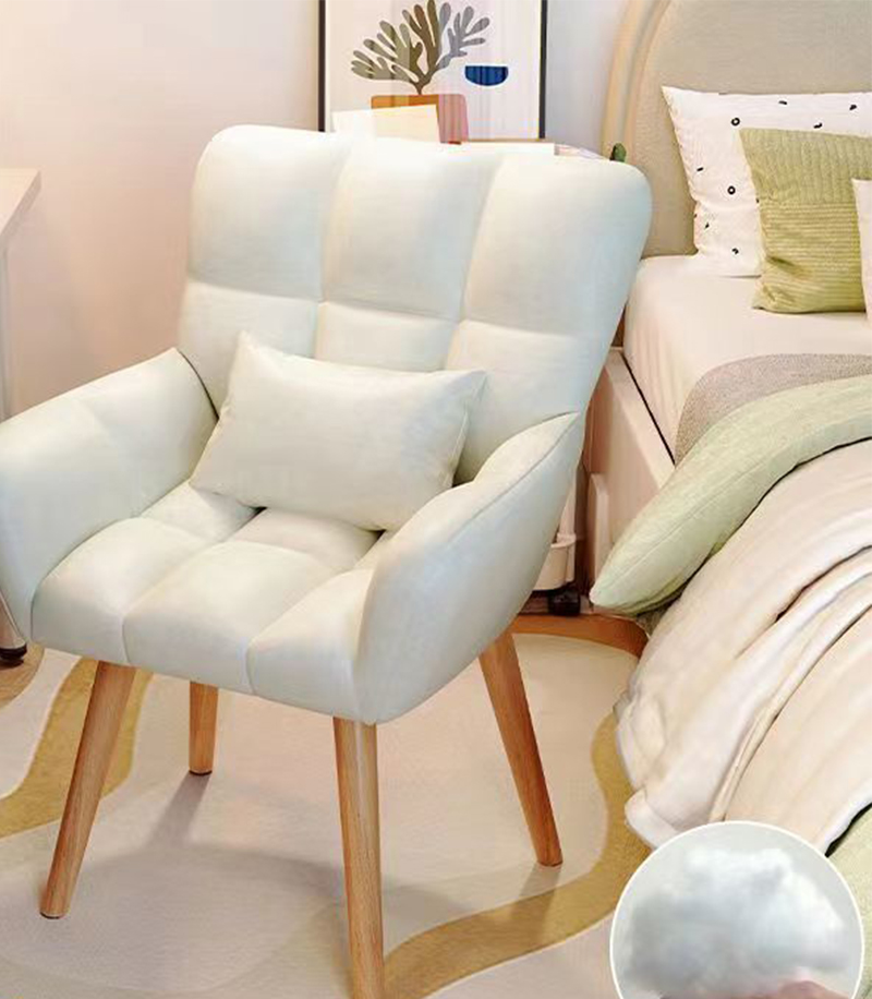 [solid wood upgraded fixed model] white breathable technical cloth latex