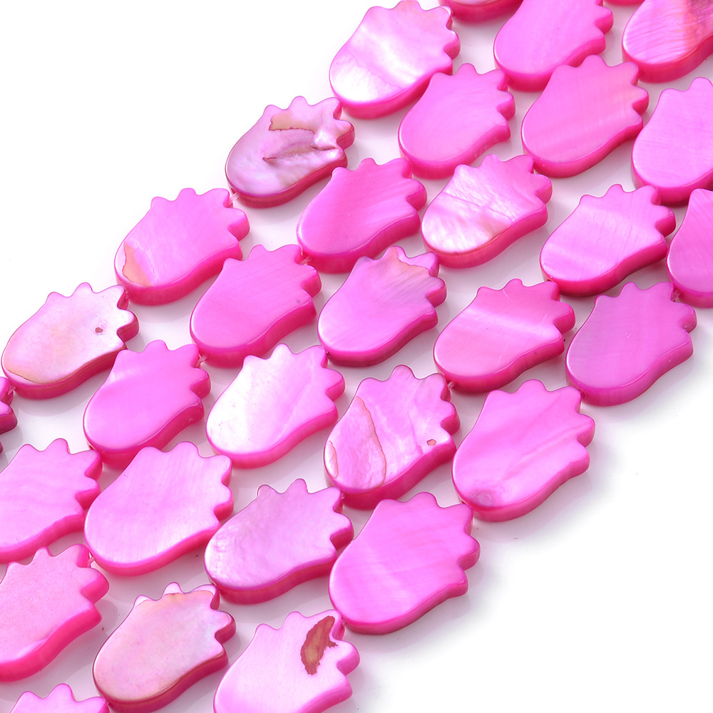 6:Small Palm Rose Red 11*15mm