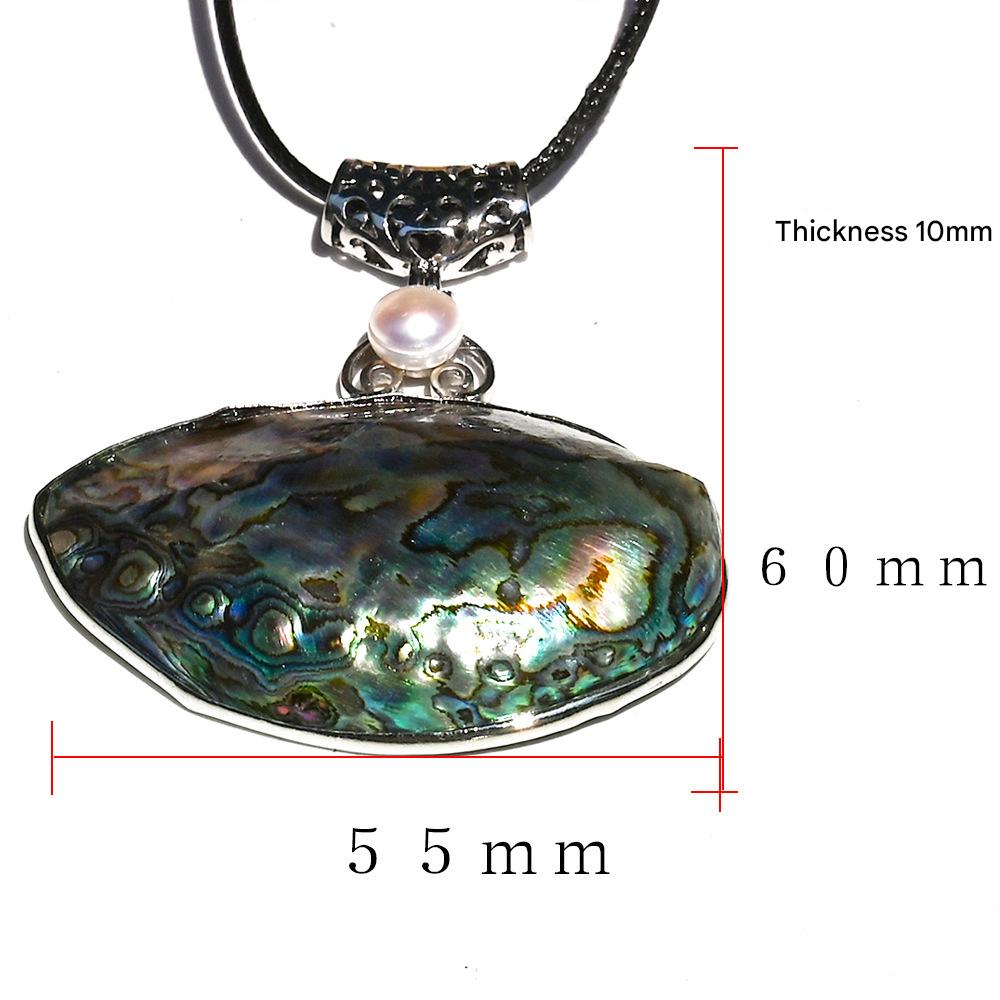 Flat oval pearl style