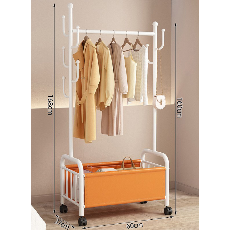 60cm white frame- Orange leather