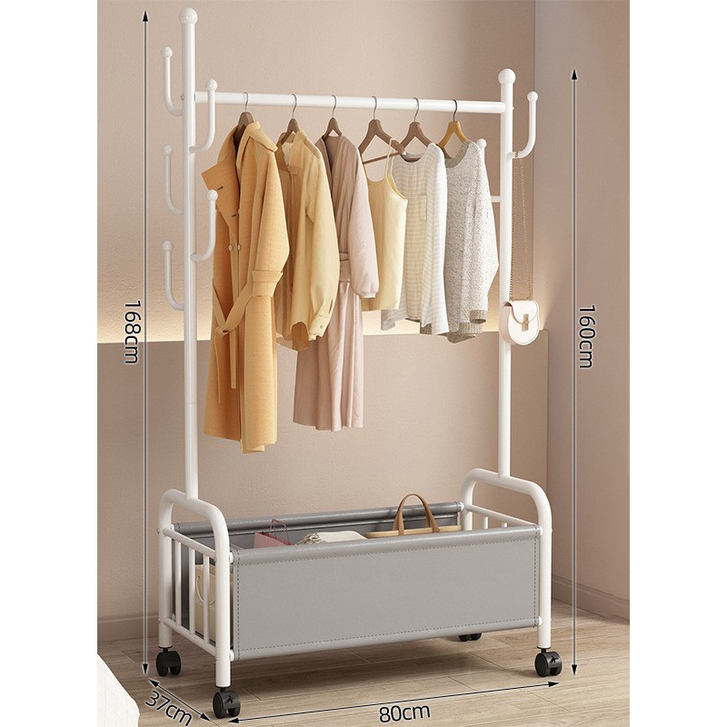 80cm white frame- Grey leather