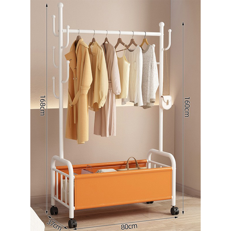 80cm white frame- Orange leather