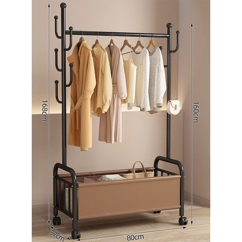 80cm black frame- Brown leather