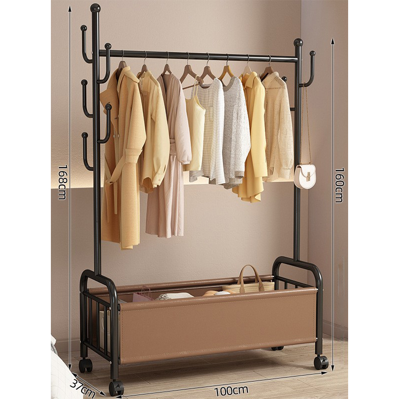 100cm black frame- Brown leather