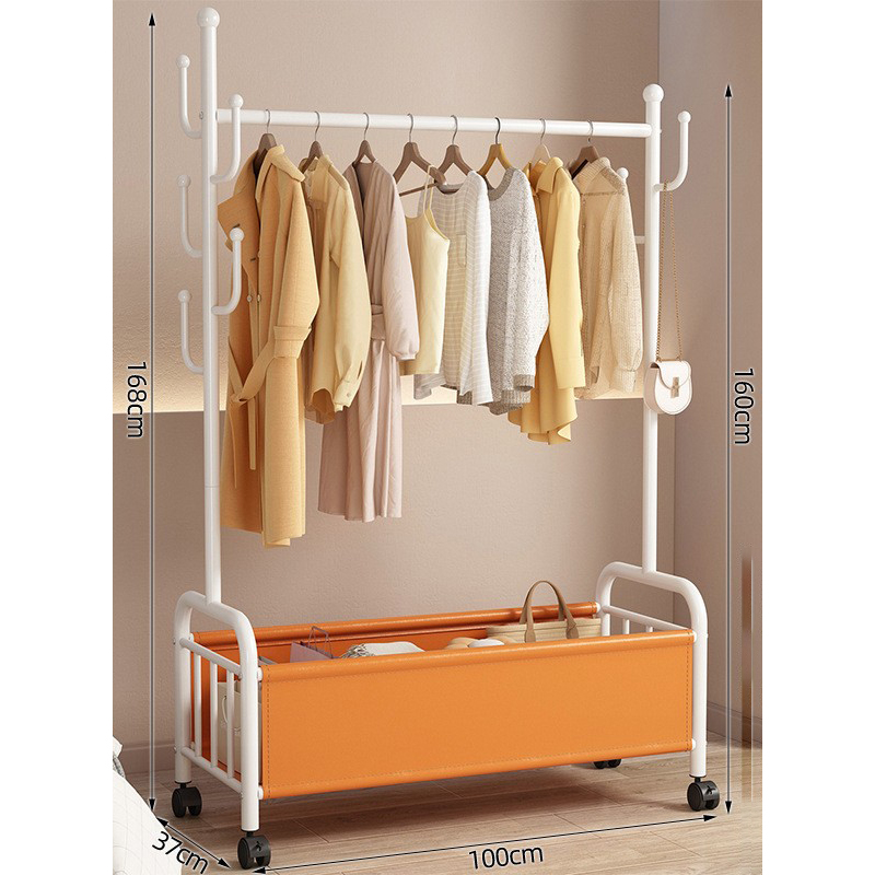 100cm white frame- Orange leather