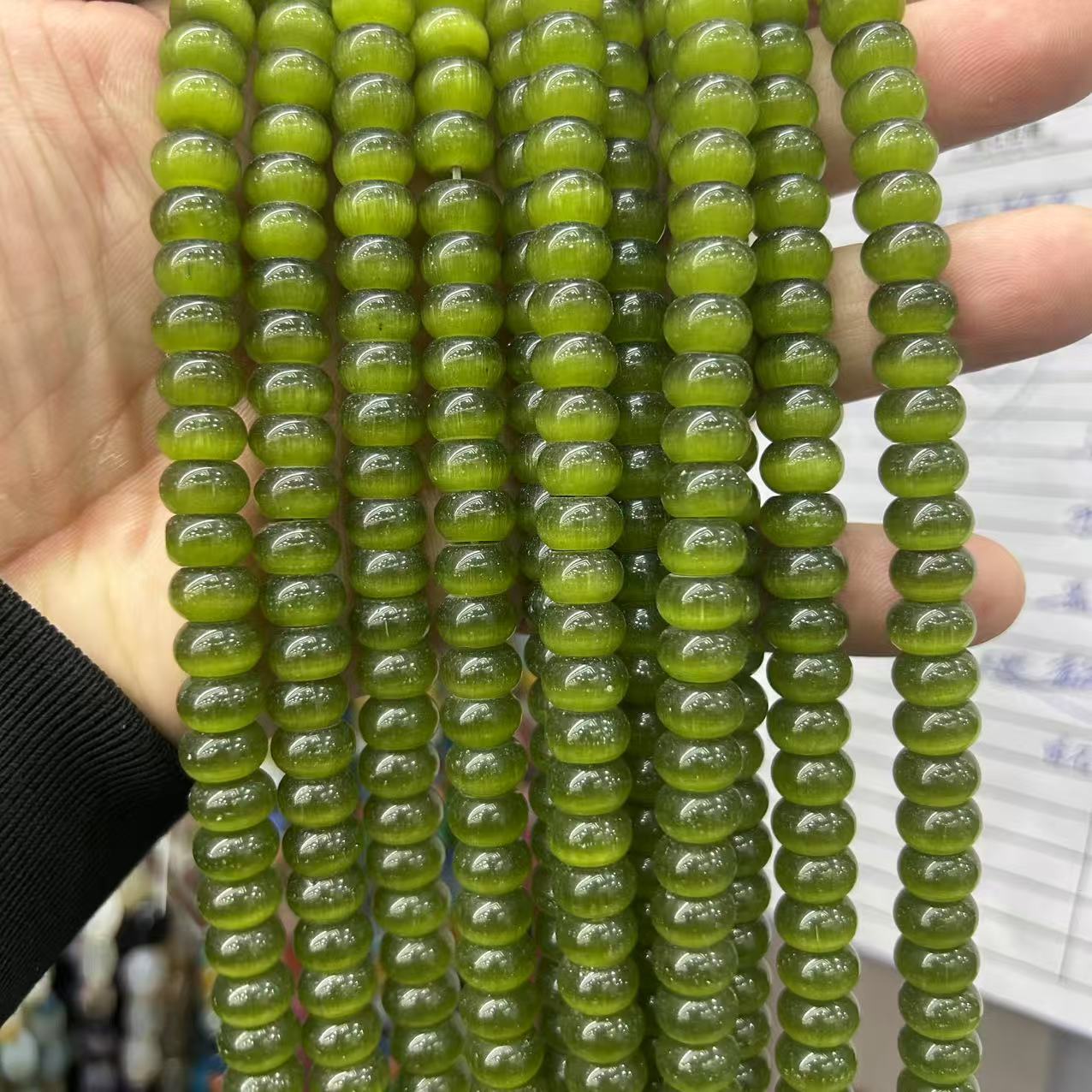 11:Olive green cat eye