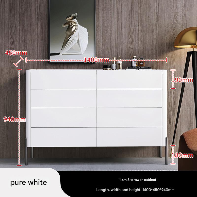 Senna six-drawer cabinet (pure white)