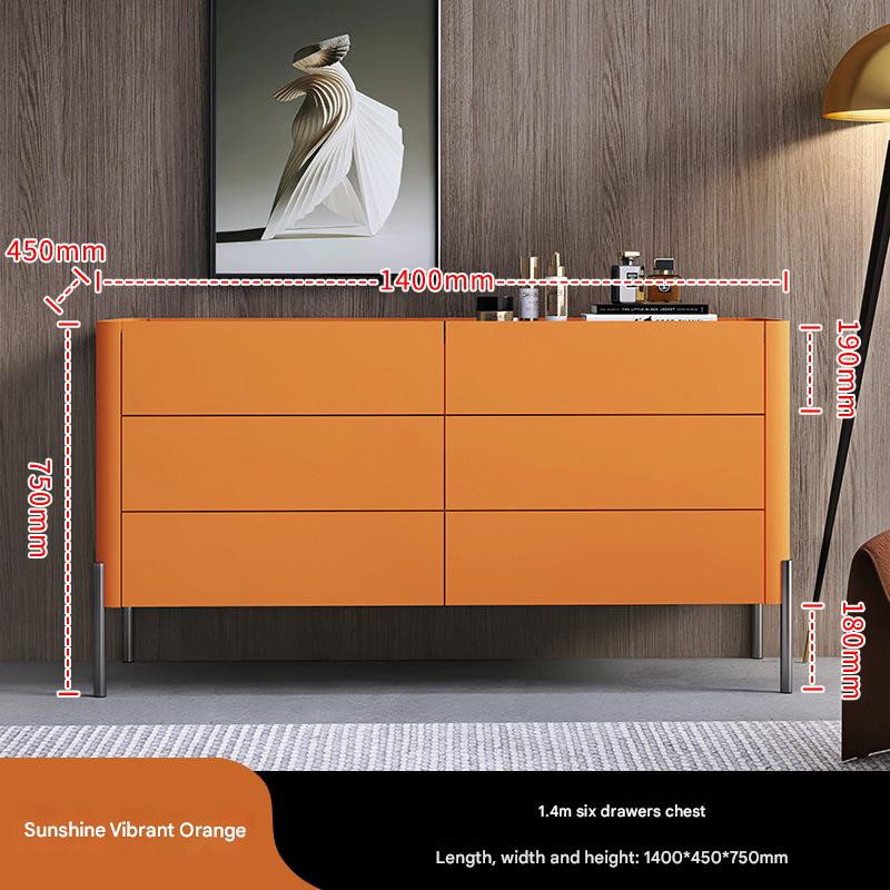 Senna six-drawer cabinet (active Orange)