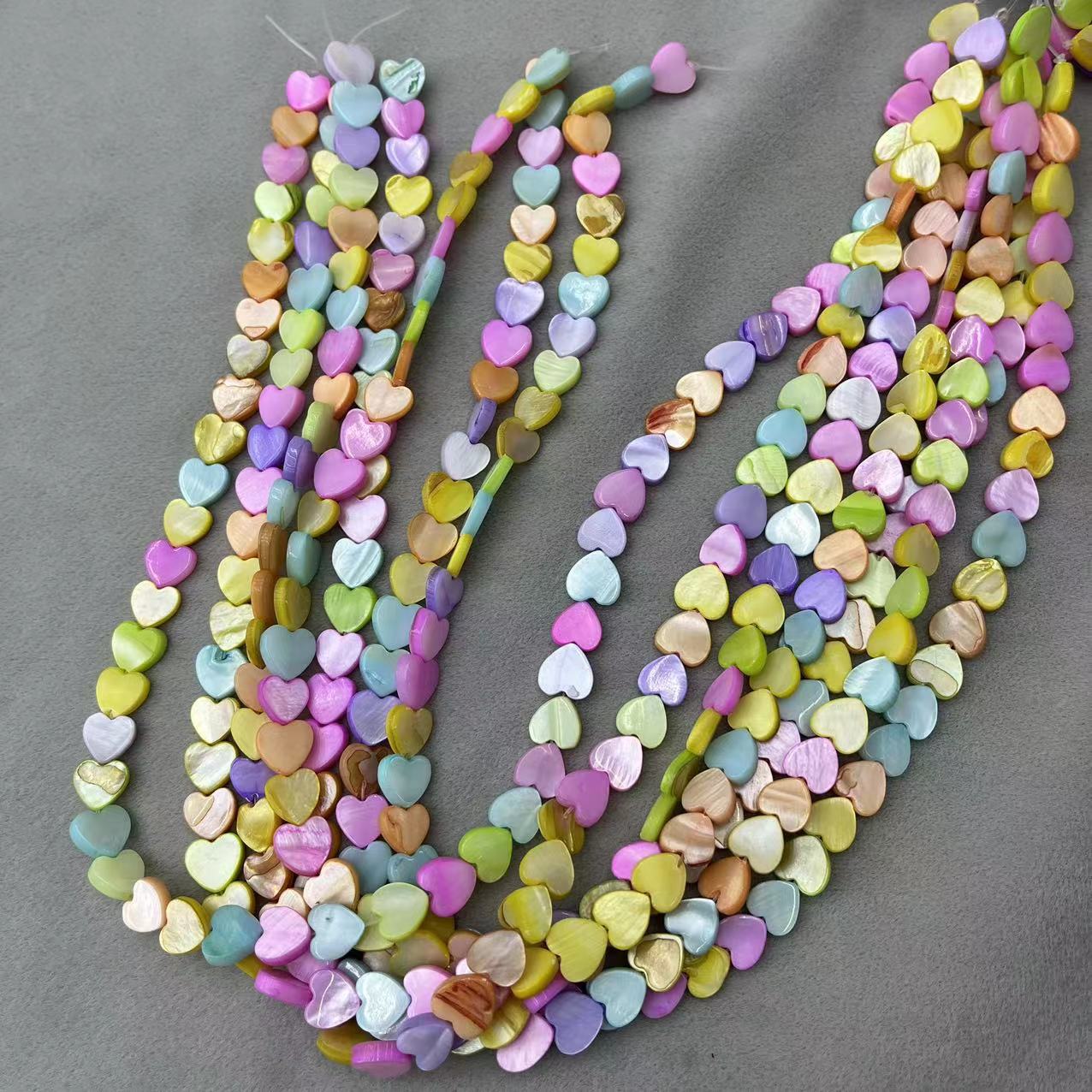 8mm heart shape/about 50 pieces