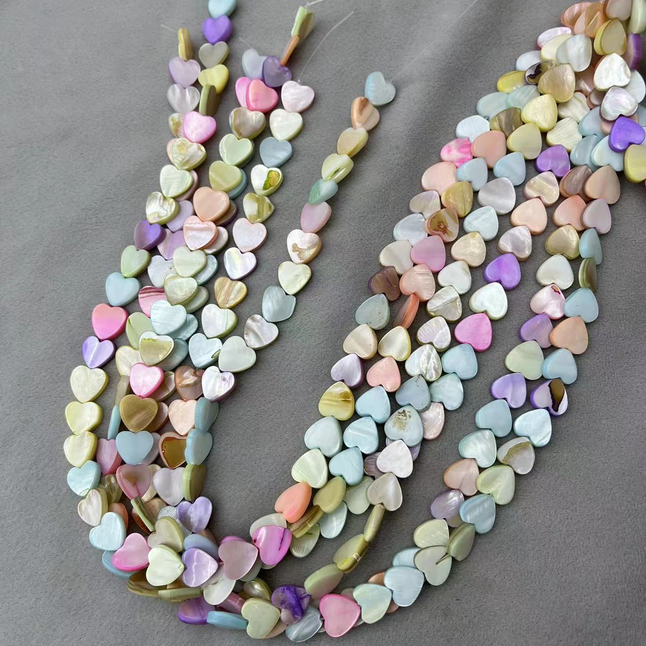 10mm heart shape/about 39 pieces