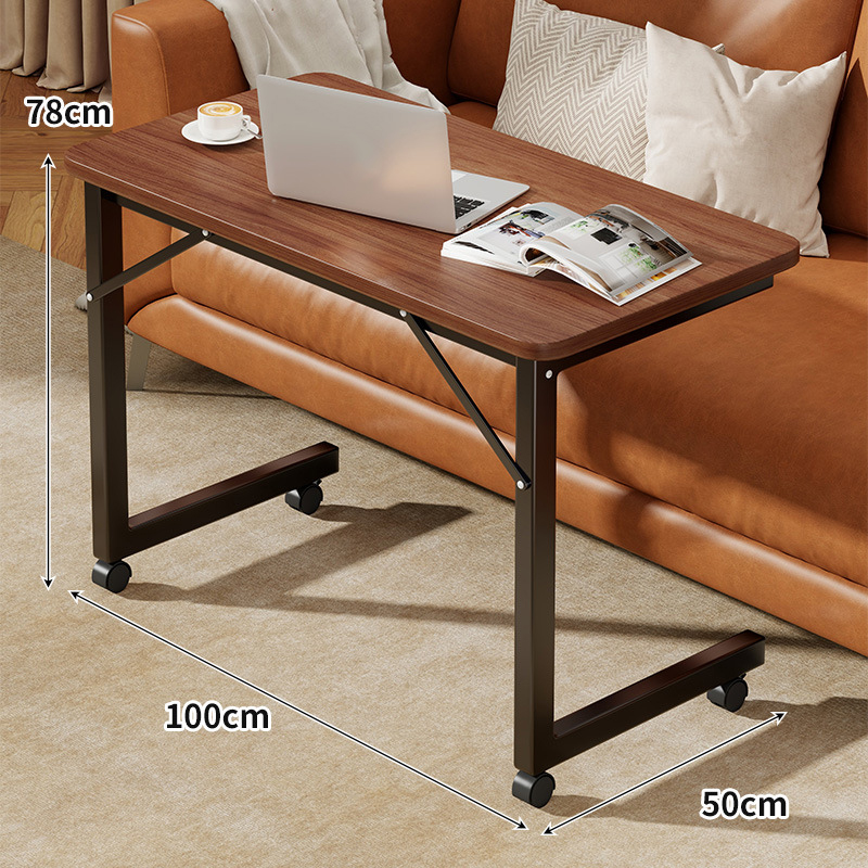 100cm tall style [Walnut color and black frame]