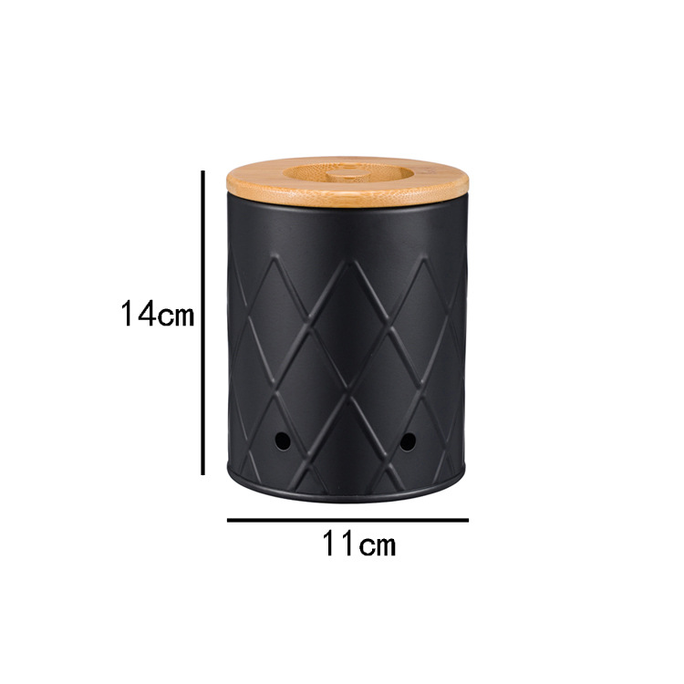 Mesh black groove bamboo cover small size barrels (single)