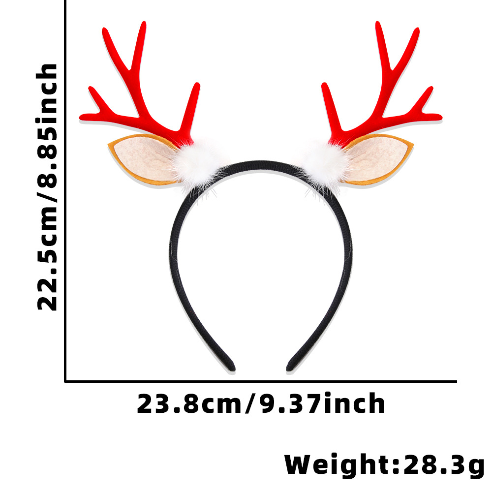 White ball red antlers