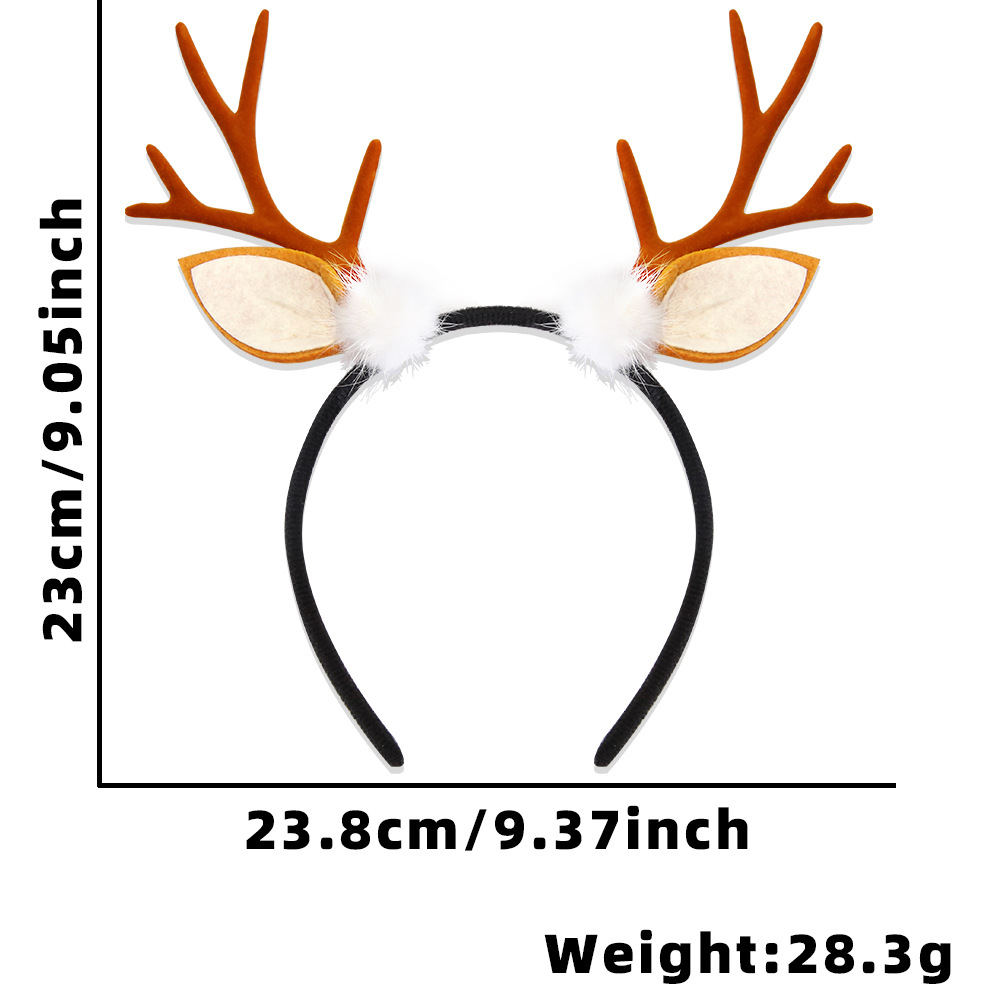 White ball brown antlers