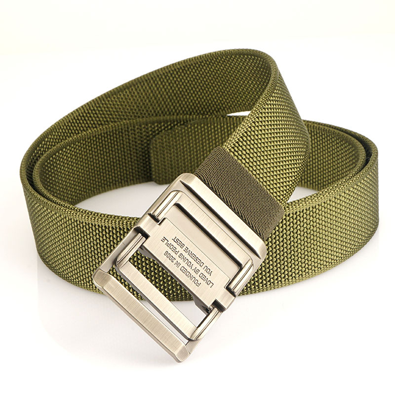 Silver Buckle-Drum Green