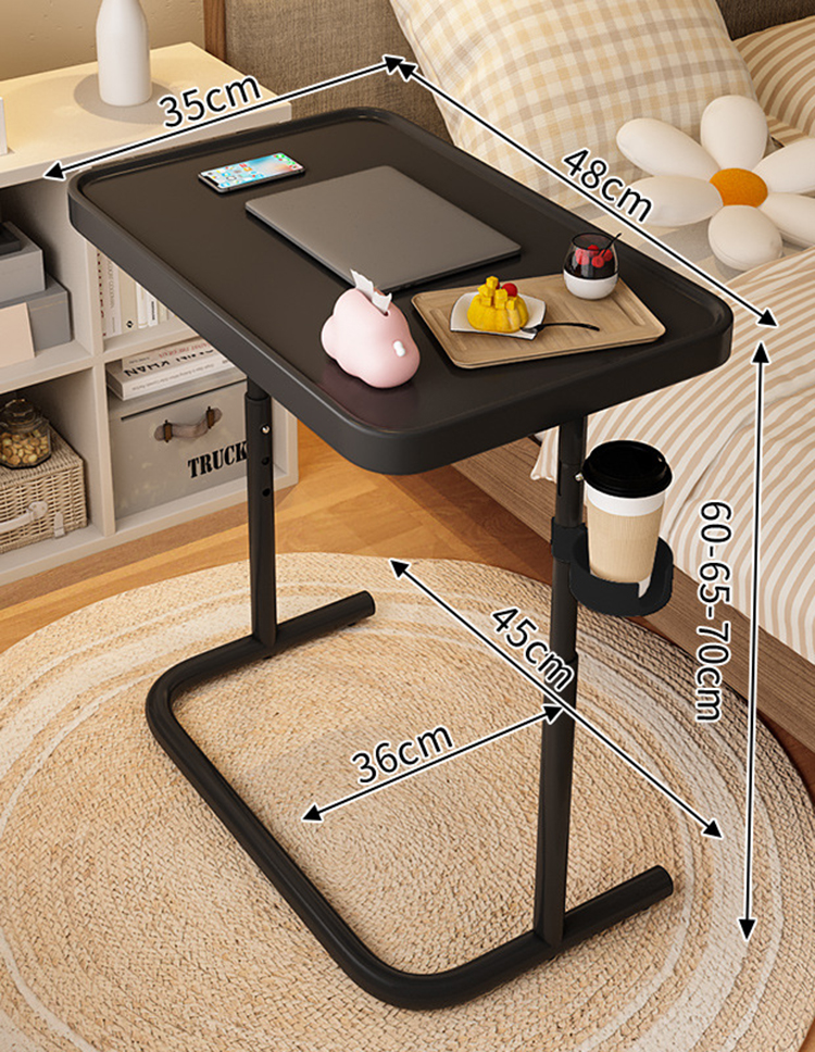 Plastic table/black cup holder [three-speed tilt can be raised and lowered]]