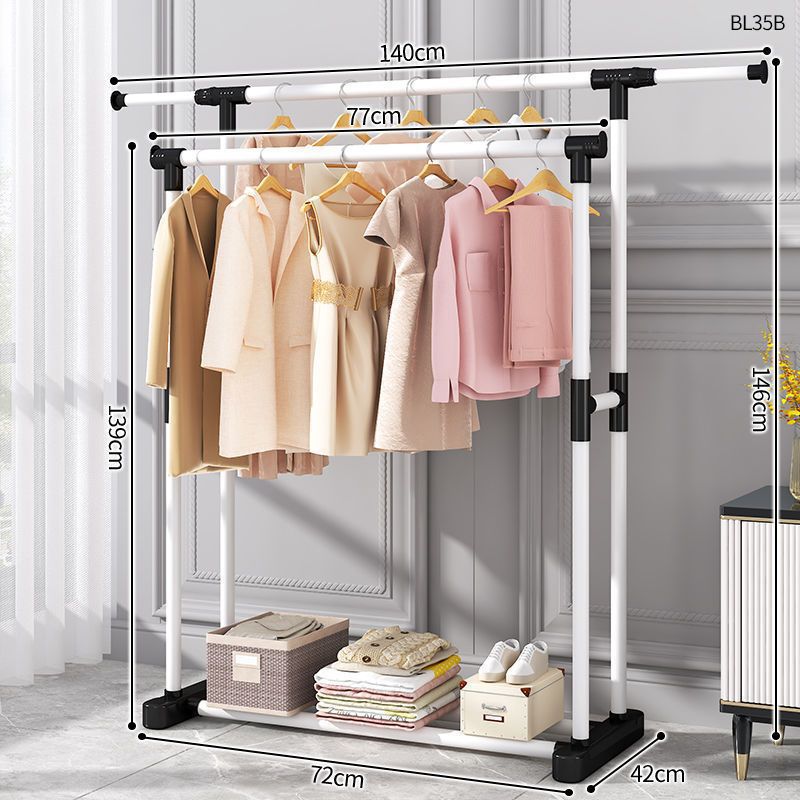 140CM white double pole extended single pole