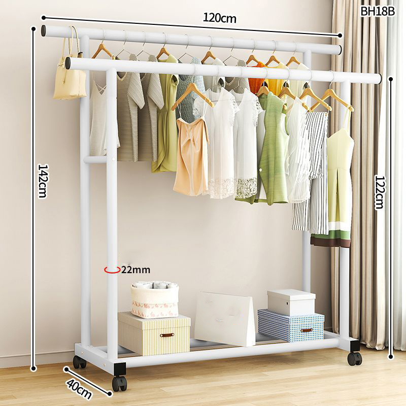 1.2 meter white 22 tube double rod pulley bearing 180kg