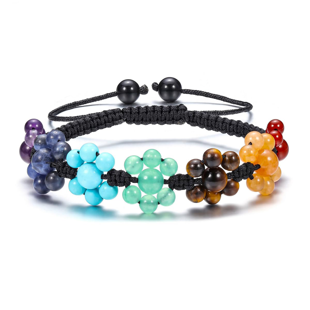 11:Colorful flower-shaped bead weaving