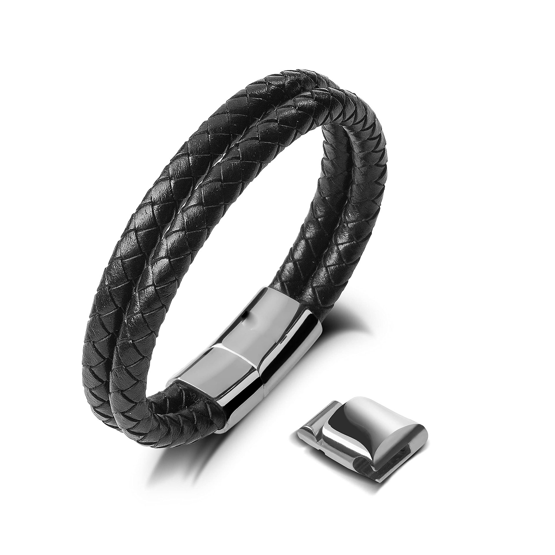 Double layer round rope model-three-section buckle