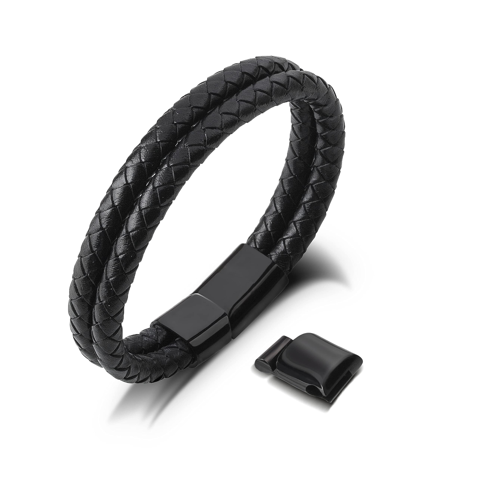 Double layer round rope model-three-section buckle