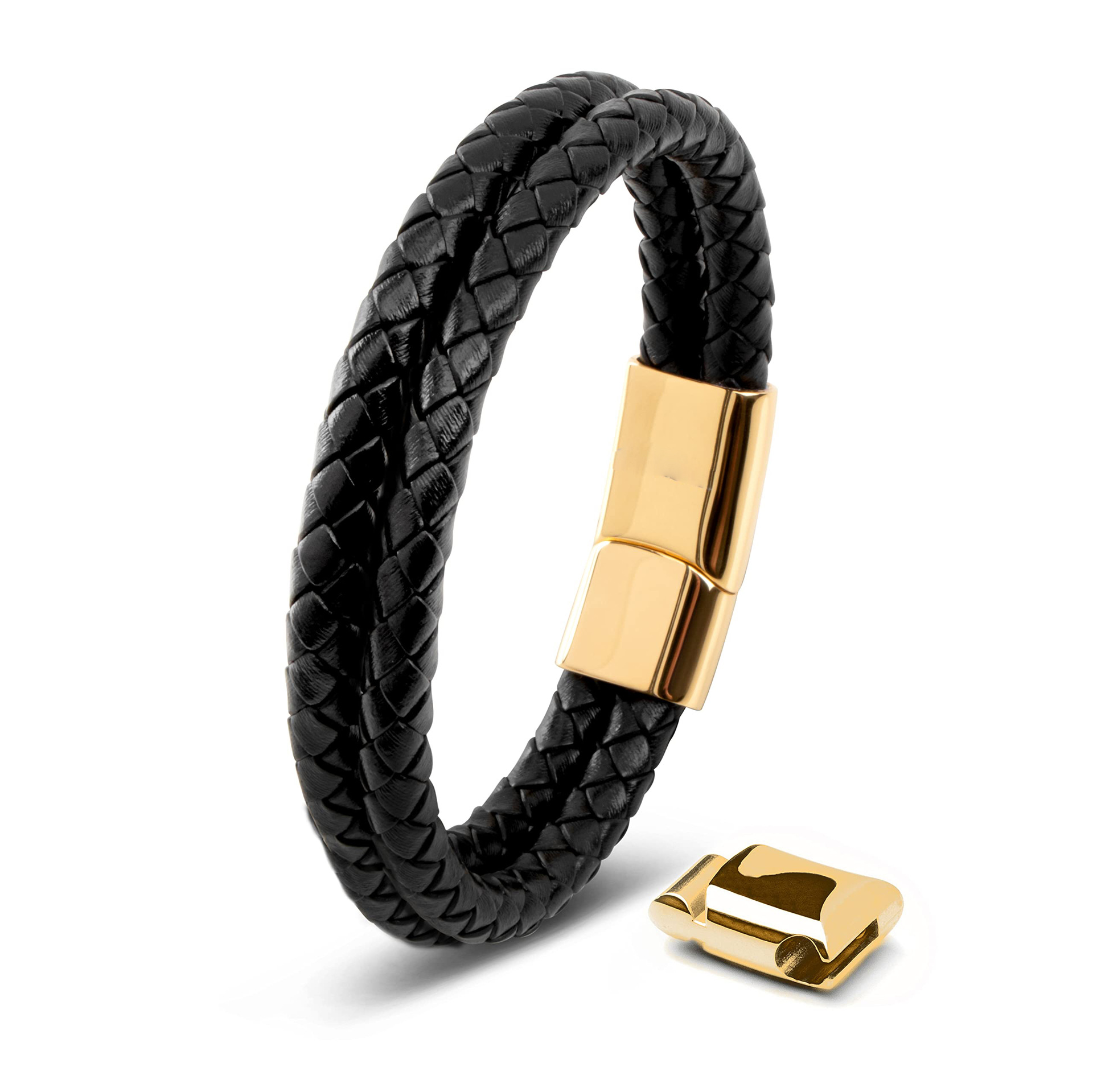 Double layer round rope model-three-section buckle