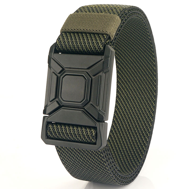 Black buckle-oblique Wenjun Green