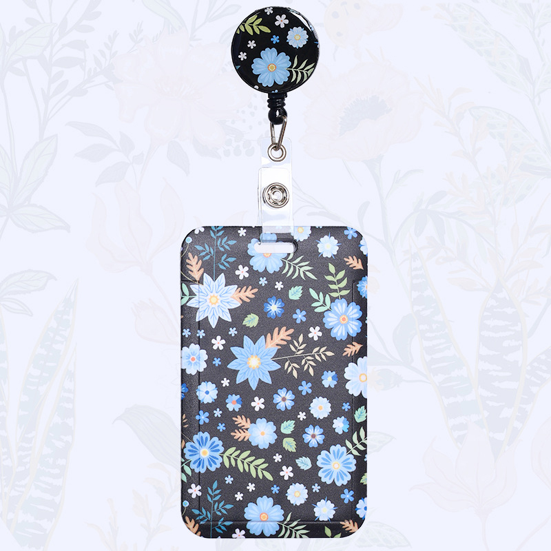 3:Blue flower picture card holder