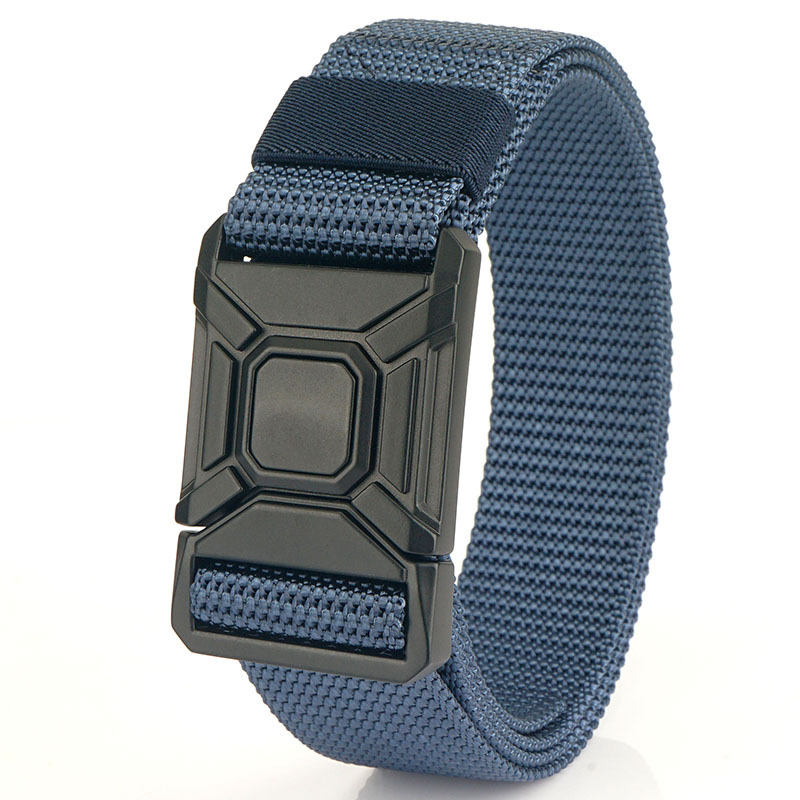 Black buckle-sapphire blue