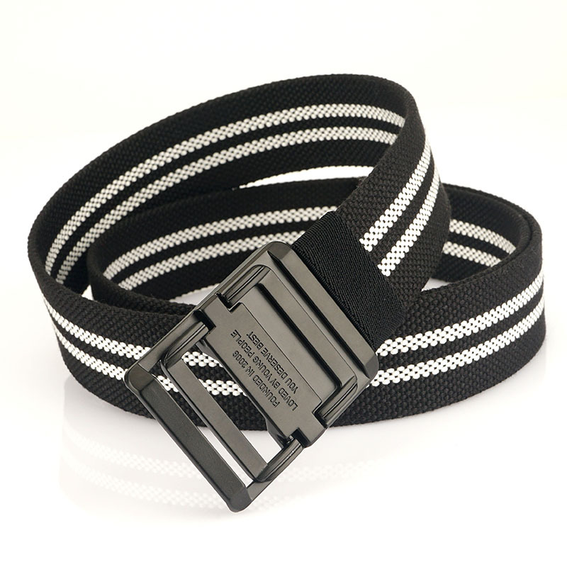 Black Buckle-Twill Canvas Black Room White