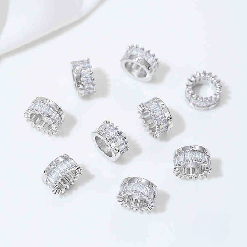 8# white K 10x 5mm hole 7mm