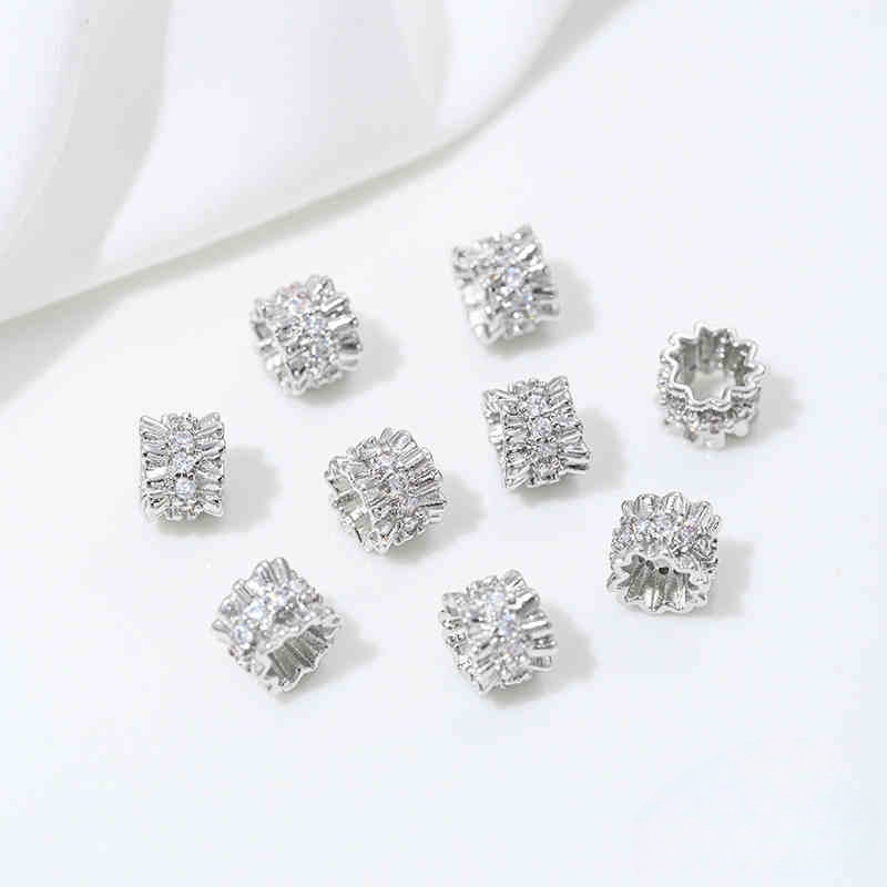 10# white K 8x 6mm hole 4mm
