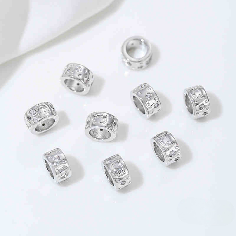 6:6# white K 8x 4mm hole 5mm