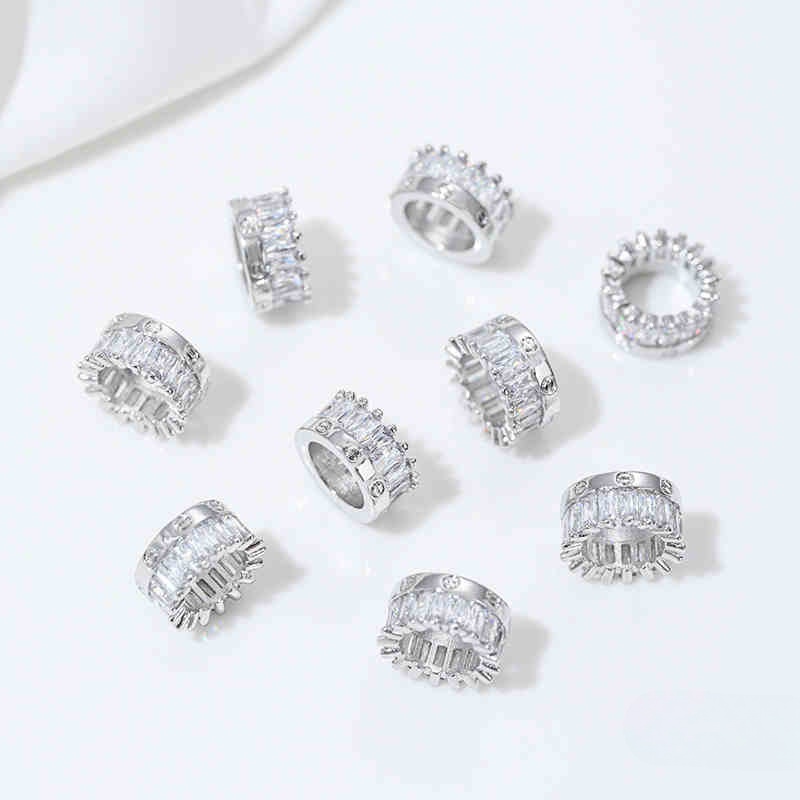 8:8# white K 10x 5mm hole 7mm