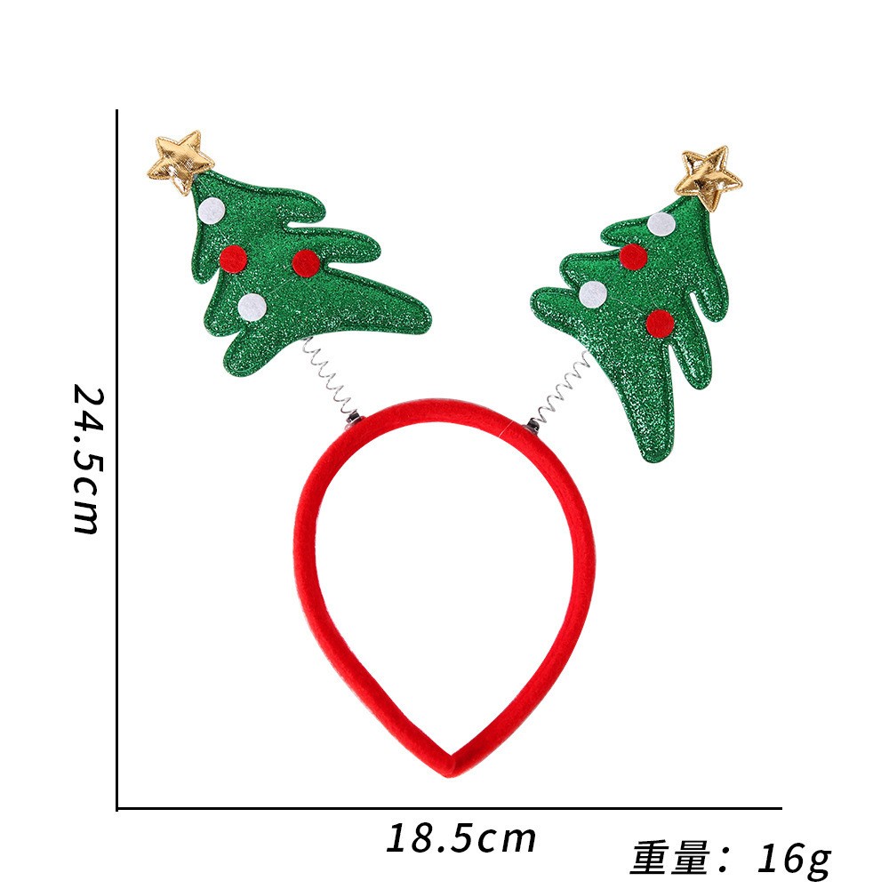 Christmas tree five-pointed headband