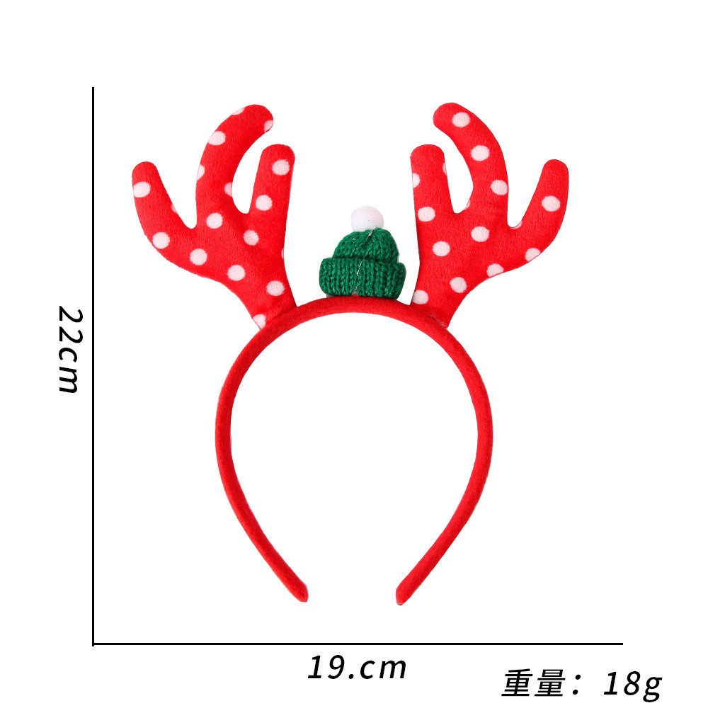 Poinsettias dots antlers