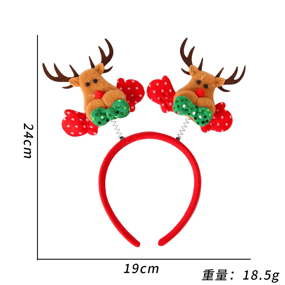 Christmas elk headband