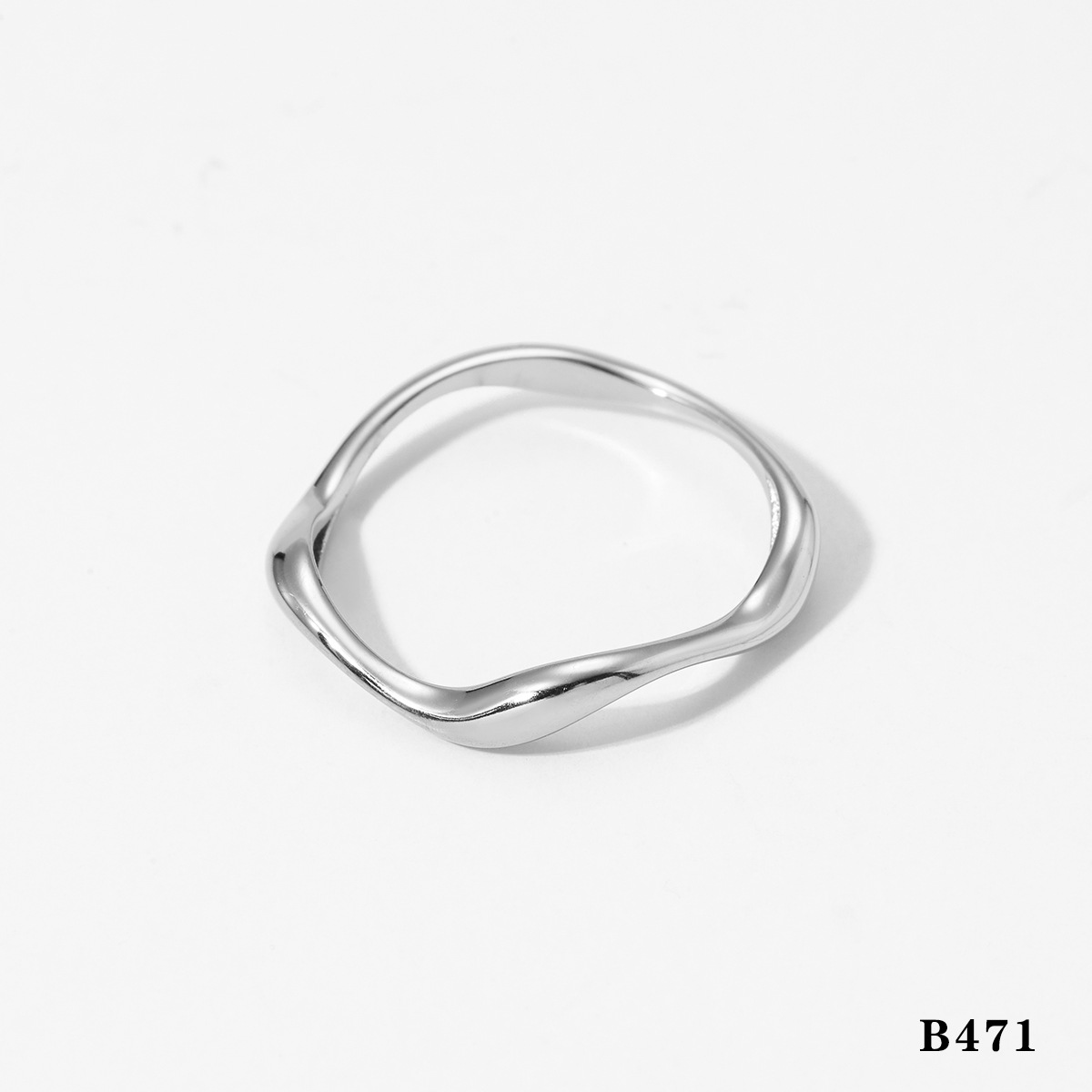 Silver ring b471 US Size #9