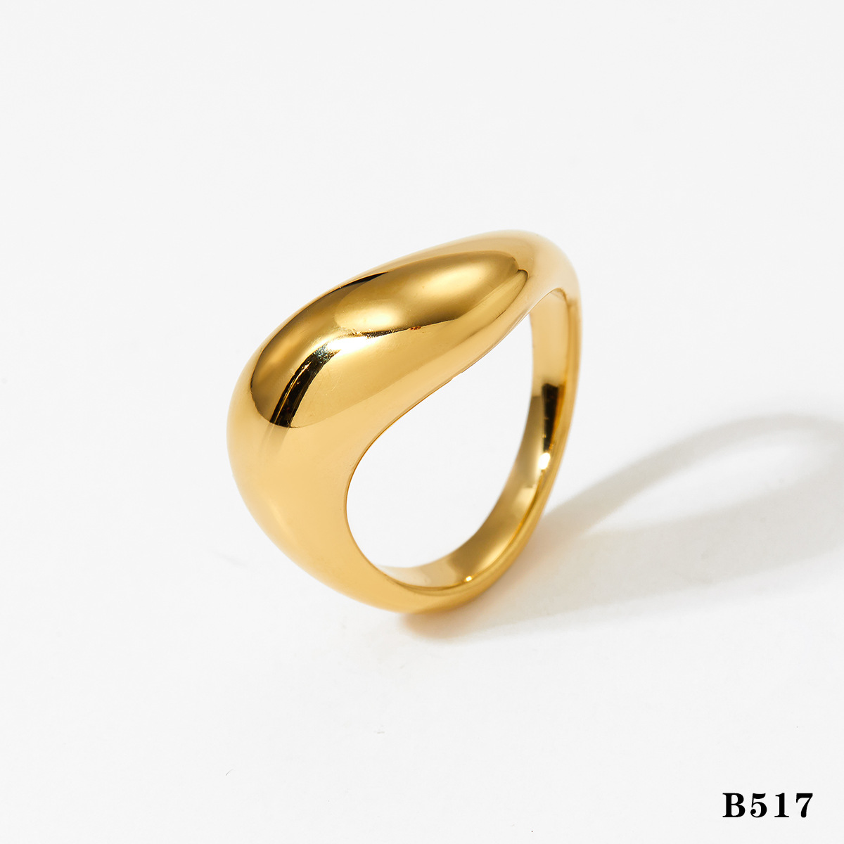 Gold ring b517 US Size #9