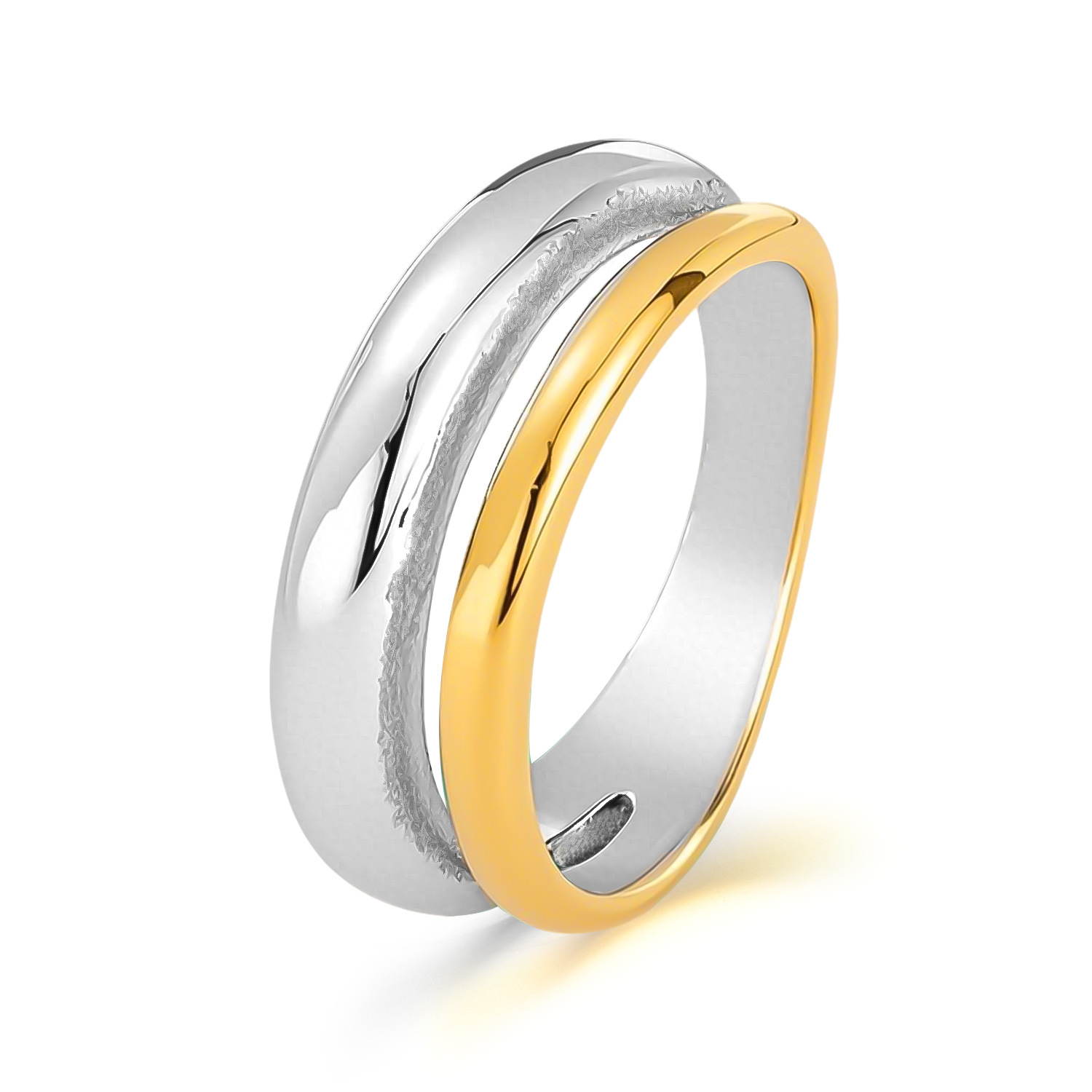 1:GJ709-Steel Ring Room Gold No. 6