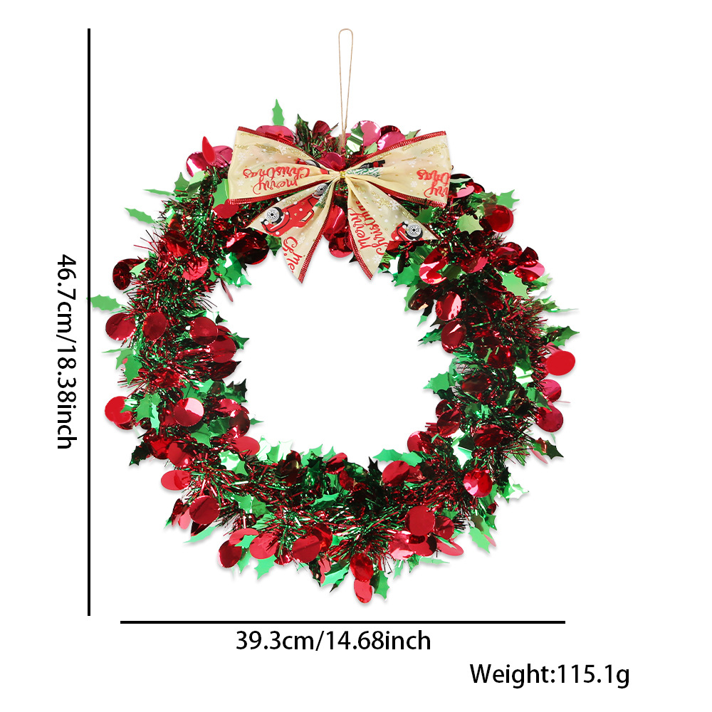 Big red fruit red and green color striped garland
