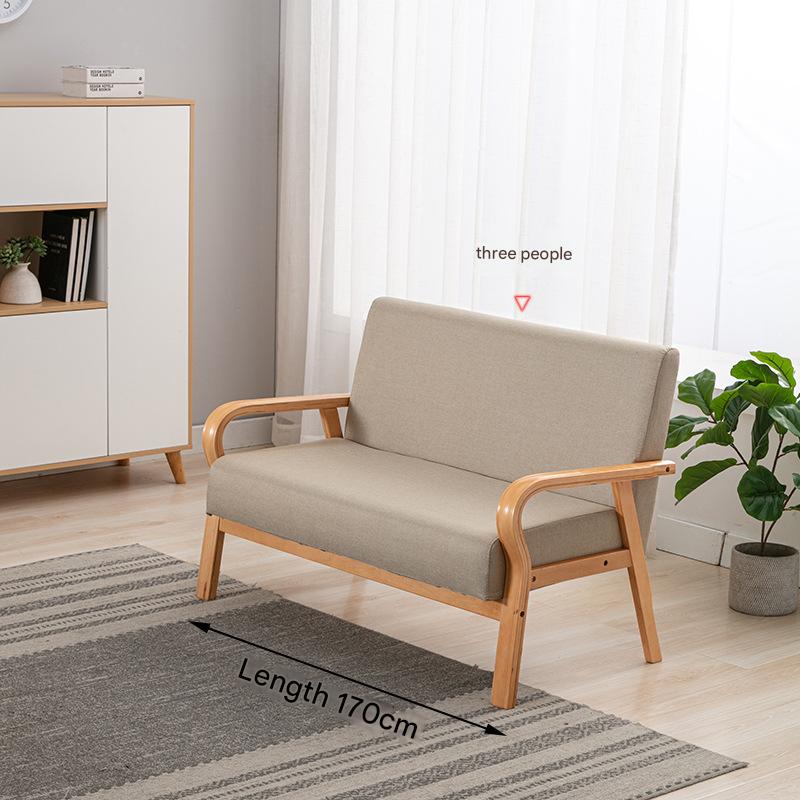 khaki log linen three