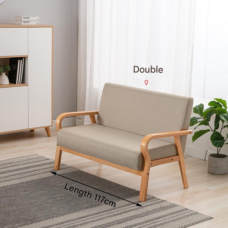 khaki log linen double