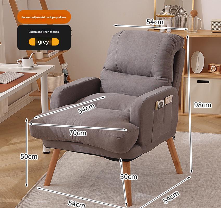 Gray cotton and linen plus height