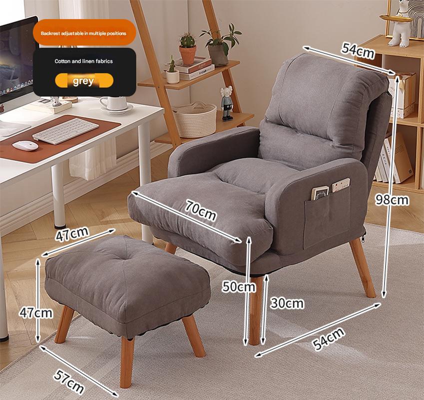 Gray cotton and linen plus high   pedal