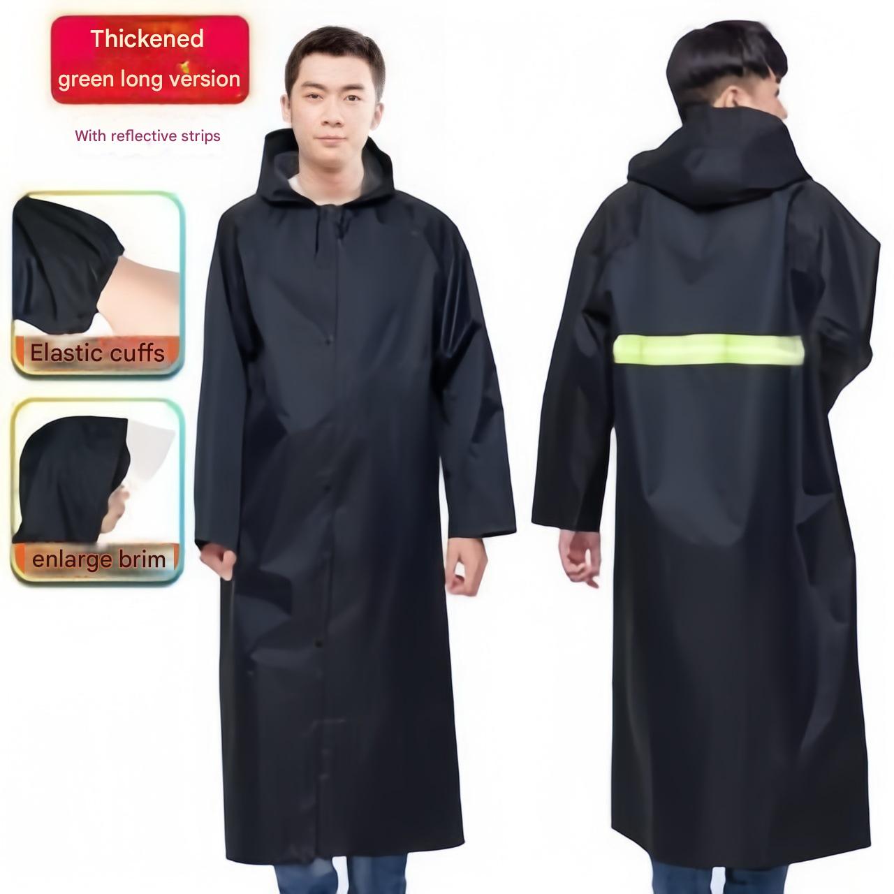 Long/trench coat [zipper   big brim   tight sleeves] No. Free size